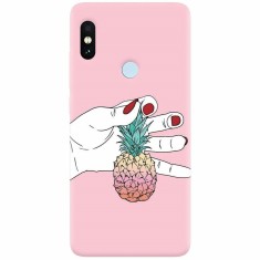 Husa silicon pentru Xiaomi Redmi S2, Rainbow Pinepple