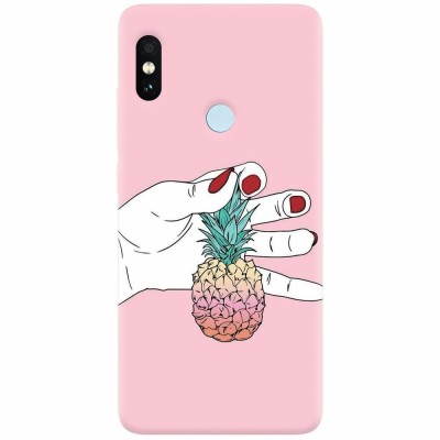 Husa silicon pentru Xiaomi Mi A2, Rainbow Pinepple foto