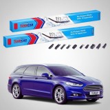 Cumpara ieftin Ștergătoare Ford Mondeo Mk5 Estate 2014-2024 | Set Față Flat Premium &ndash; TeamCar&reg;