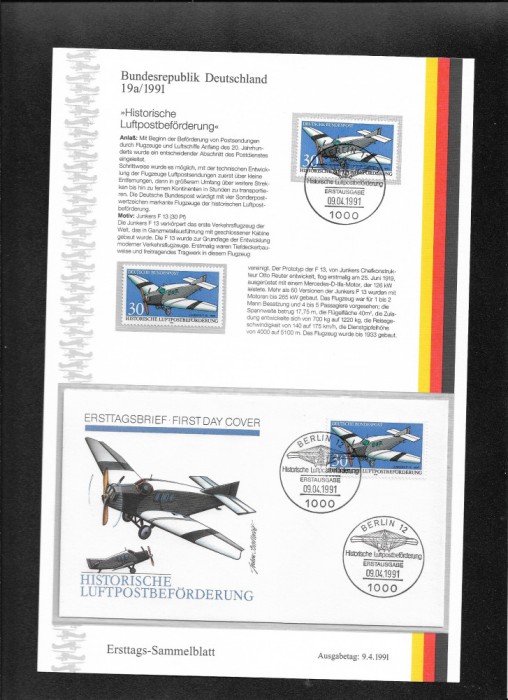 Germania FDC 19a.1991