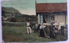 1910 CP Salutari din Romania / Port Popular / Ramnicu Valcea, de colectie