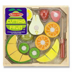 Set fructe lemn pentru taiat - Melissa & Doug