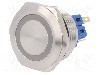 Intrerupator anti-vandalism, ON-(ON), &Oslash;28mm, ONPOW - GQ28-11E/G/24V/S