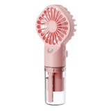 Mini ventilator portabil cu apa de birou Techsuit G10, roz