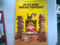 DO YOU KNOW ENGLISH PROVERBS? - MARILENA MACARIE (CUNOSTI PROVERBE ENGLEZESTI) foto