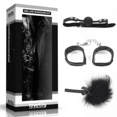 Deluxe Bondage Kit Black III - Set BDSM cu 3 Piese