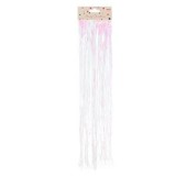 Beteala Decorativa Craciun Alb Irizat OEM 10x50cm Plastic