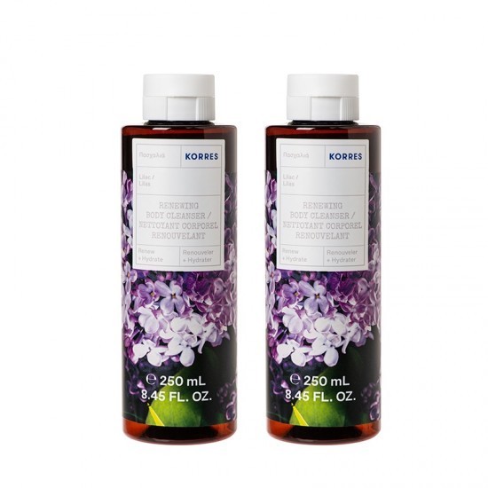 Gel de duș regenerator KORRES Liliac 2x250ml