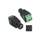 Mufa alimentare DC 2.1x5.5mm mama cu prindere rapida cu surub regleta