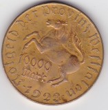 Germania Westfalia 10000 marci 1923 &ndash; moneda Notgeld, vom Stein