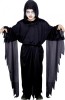 Costum Scream negru copii 4-6 ani Halloween, Roba cu gluga