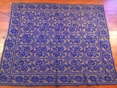 arta / traditie / rustic / design - Cuvertura , Macat , Scoarta , Patura taraneasca realizata manual la razboiul de tesut ! foto