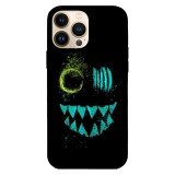 Husa compatibila cu Apple iPhone 15 Pro Max model Glow monster, Silicon, TPU, Viceversa, Transparent, Carcasa
