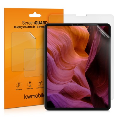 Set 2 Folii de protectie mate pentru tableta Apple iPad Pro 12,9&amp;quot; (2021) , Kwmobile, Transparent, Plastic, 54764.2 foto