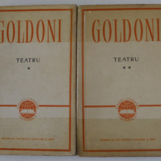 CARLO GOLDONI TEATRU VOL.I-II , COTOR REFACUT CU SCOCI