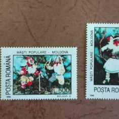 TIMBRE ROMANIA MNH LP 1400/1996 MASTI POPULARE SERIE SIMPLA