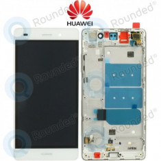 Capac frontal modul display Huawei P8 Lite + LCD + digitizer alb