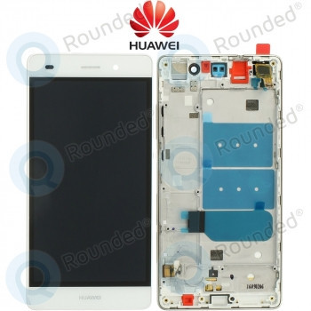 Capac frontal modul display Huawei P8 Lite + LCD + digitizer alb foto