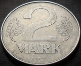 Moneda 2 MARCI RDG - GERMANIA DEMOCRATA, anul 1975 * cod 4571 A = excelenta, Europa