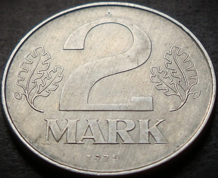 Moneda 2 MARCI RDG - GERMANIA DEMOCRATA, anul 1975 * cod 4571 A = excelenta