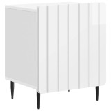 vidaXL Dulap de noapte Alb foarte lucios 43 x 34,5 x 52 cm 894343