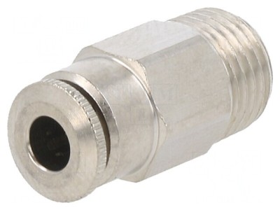 Racord Push-In Simplu Alamă Nichelată M10x1 30bar foto