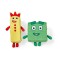 Set mascote din plus Numberblocks - Trei &amp; Patru