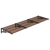 Cumpara ieftin Copertina de usa, negru, 297,5x90 cm, policarbonat