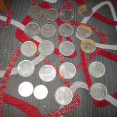 100 monede romania multe 5 bani rsr si 100 lei 1943 x10
