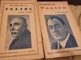 Barbu Lazarescu - Cu privire la Teatru Vol. I si II