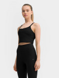 Crop-top de yoga din materiale reciclate pentru femei, 4F Sportswear