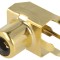 Conector RCA mamă 90&deg; aurit pentru PCB