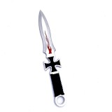 Cutite ninja de aruncat in copaci,18 cm, negru, cruce