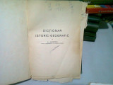 DICTIONAR ISTORIC GEOGRAFIC - GH. ADAMESCU