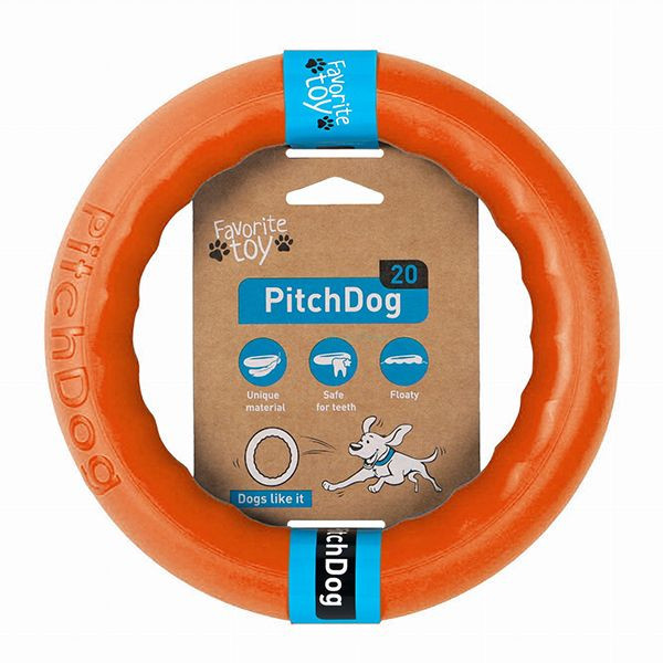 Pitch Dog jucărie c&acirc;ine 20 cm, portocaliu