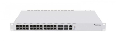 Management Switch 20 RJ45 2.5 Gigabit, 2 x QSFP+, 4 x Combo (2.5 Gigabit sau SFP+) - Mikrotik CRS326-4C+20G+2Q+RM foto