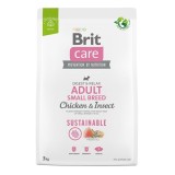 Cumpara ieftin Brit Care Dog Sustainable Adult Small Breed, 3 kg