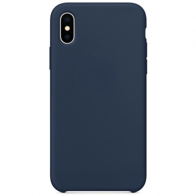 Husa TPU OEM Pure Silicone pentru Apple iPhone 11 Pro, Bleumarin foto