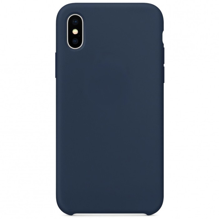 Husa TPU OEM Pure Silicone pentru Oppo A52, Bleumarin