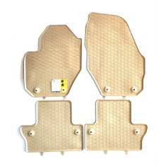 Covorașe cauciuc bej/crem Volvo S60/V60 (2) 2010-2019