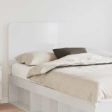 VidaXL Tăblie cap cu headboard Alb Lucios 160 cm Lemn compozit 887862