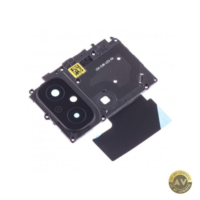 Geam Camera Spate Xiaomi Redmi 12C Wide+Depth + Blitz cu Rama Negru