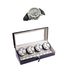 Dispozitiv pentru intoarcere ceasuri automatice Watch Winder 8 9 spatii Black Cadou ceas Automatic foto