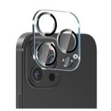 Folie sticla pentru camera apple iphone 14 / 14 plus, transparent cu margini negre, Flippy