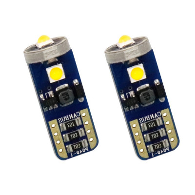 Set de 2 becuri Led auto Cree Xentech Light W5W T10 diverse culori - Alb foto
