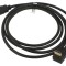 Cablu HDMI 2.0 HDCP 2.2 Mufe 270&deg; PVC 2m