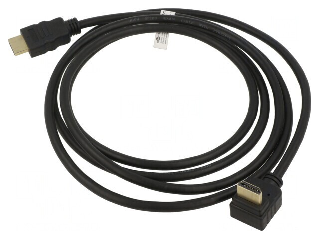 Cablu HDMI 2.0 HDCP 2.2 Mufe 270&deg; PVC 2m