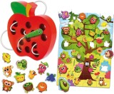 Joc Montessori 2 in 1 - Fructe PlayLearn Toys, LISCIANI