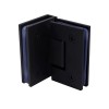 Balama inox, usa sticla, cabina dus, prindere sticla-sticla 90 grade, culoare negru