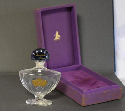 Sticla veche parfum Shalimar Guerlain - cutie originala c.1940 foto